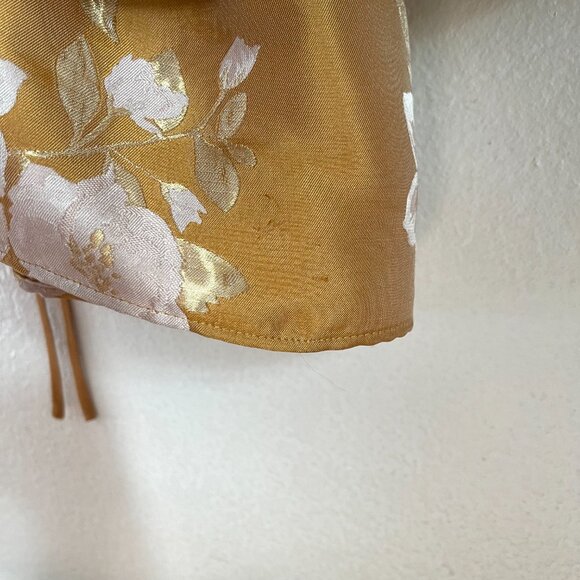 V. Chapman The Avery Dress in Gold Baroque Floral - Picture 8 of 11